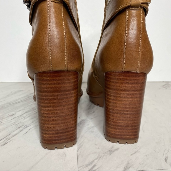 Naturalizer Lyra Brown Leather Heeled Bootie 10M - Picture 4 of 14